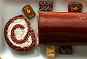 Chocolate Christmas Yule Log Cake